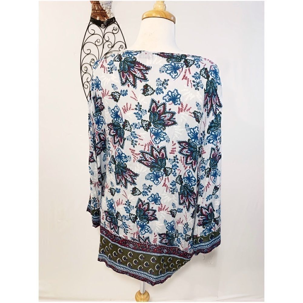 NWOT Great Northwest Indigo Blouse (XL) - Picture 5 of 12